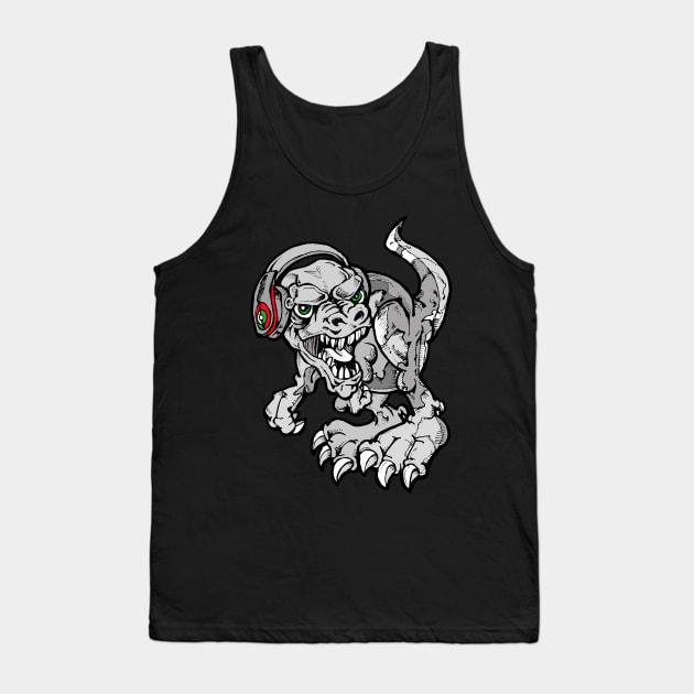 Dinosaur Beats Happening Tank Top by silentrob668